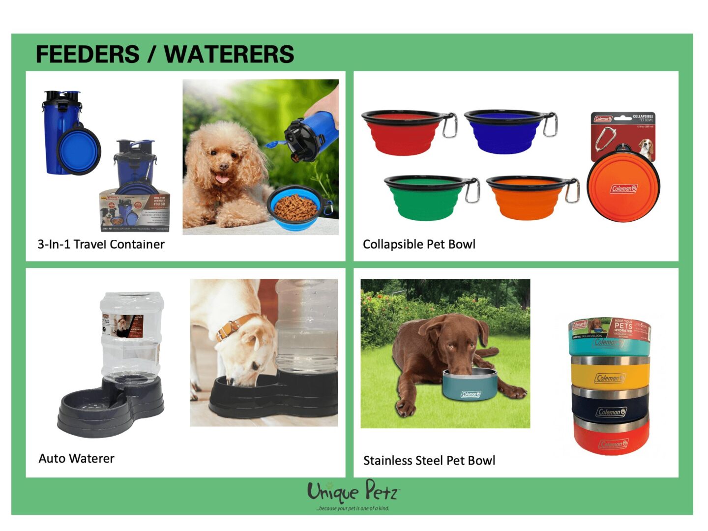 Unique Petz - Feeders and waterers